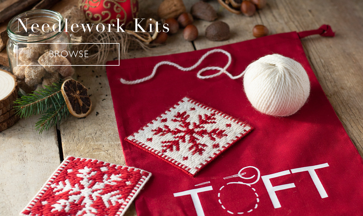 Needlework bargello sewing kits patterns christmas toft